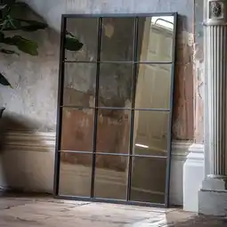 Costco Gallery Chafford Black Window Mirror, 80 x 110cm offer