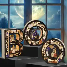 Costco Light Up Wooden BOO Letters - Set of 3 offer
