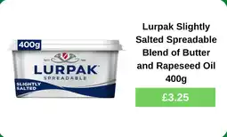 Morrisons Lurpak slightly salted spreadable offer