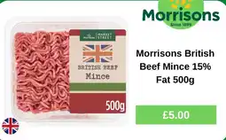 Morrisons Morrisons british beef mince offer