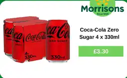 Morrisons Coca-Cola zero sugar offer