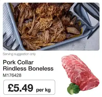 Pork Collar Rindless Boneless