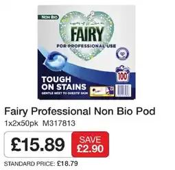 Booker Wholesale Fairy Professional Non Bio Pod offer