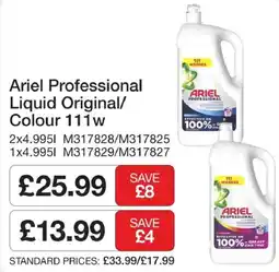 Booker Wholesale Ariel Professional Liquid Original/Colour 111w offer
