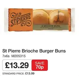 Booker Wholesale St Pierre brioche burger buns offer