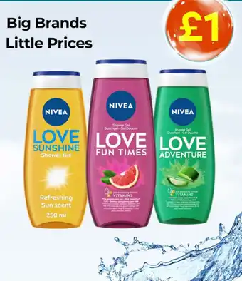Nivea love shower gel