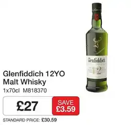 Booker Wholesale Glenfiddich Malt Whisky offer
