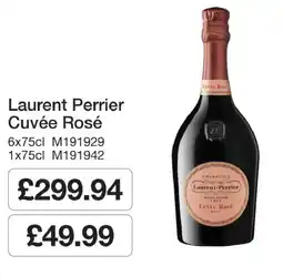 Booker Wholesale Laurent Perrier Cuvée Rosé offer