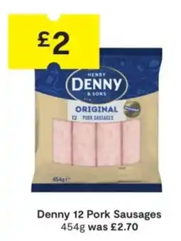 SuperValu Denny 12 Pork Sausages offer