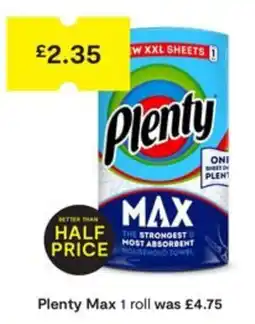 SuperValu Plenty max household towel offer