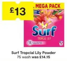 SuperValu Surf tropical lily powder offer