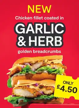 SuperValu Chicken fillet coated in garlic & herb golden breadcrumbs offer