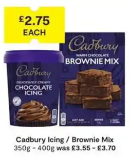 SuperValu Cadbury chocolate icing / brownie mix offer
