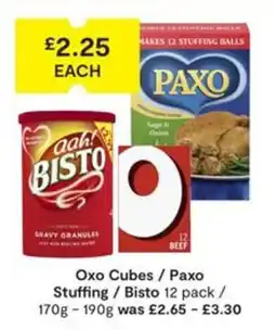 SuperValu Oxo Cubes / Paxo Stuffing / Bisto 12 pack offer