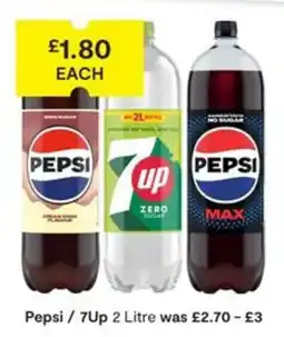 SuperValu Pepsi / 7Up 2 Litre offer