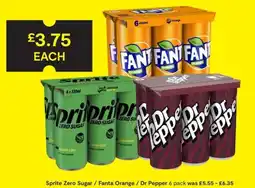 SuperValu Sprite Zero Sugar / Fanta Orange / Dr Pepper offer