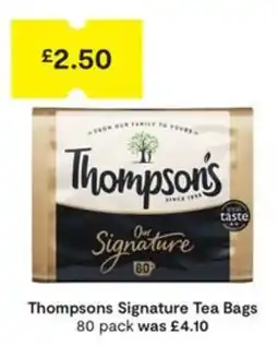 SuperValu Thompsons signature tea bags offer