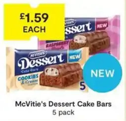 SuperValu McVitie's dessert cake bars offer