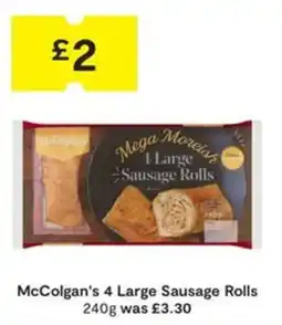 SuperValu McColgan's 4 Large Sausage Rolls offer