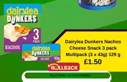 Asda Dairylea dunkers nachos cheese snack offer