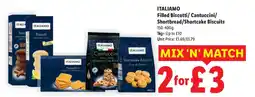 Lidl Italiamo filled biscotti offer