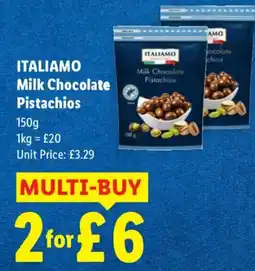 Lidl Italiamo milk chocolate pistachios offer