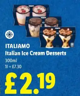 Lidl Italiamo Italian Ice Cream Desserts offer