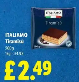 Lidl Italiamo Tiramisu offer