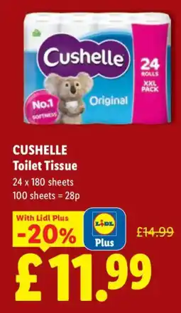 Lidl Cushelle Toilet Tissue offer