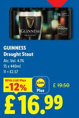 Lidl Guinness Draught Stout offer