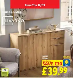 Lidl Livarno Sideboard offer