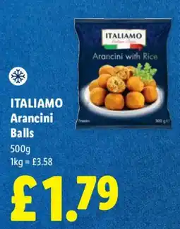 Lidl Italiamo arancini balls offer