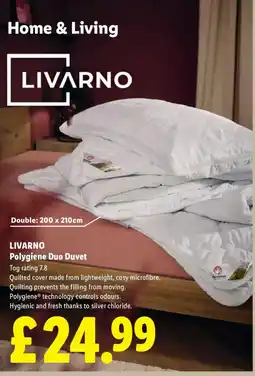 Lidl Livarno Polygiene Duo Duvet offer