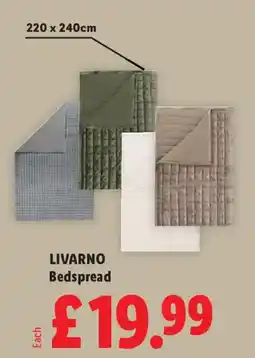 Lidl Livarno Bedsprea offer