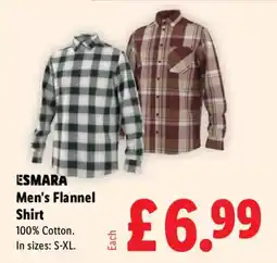 Lidl Esmara Men's Flannel Shirt offer