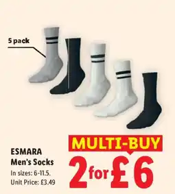 Lidl Esmara Men's Socks offer