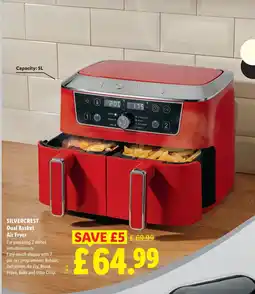 Lidl Silvercrest Dual Basket Air Fryer offer
