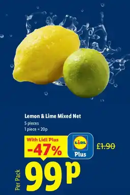 Lidl Lemon & Lime Mixed Net offer