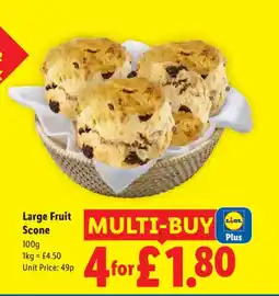 Lidl Large Fruit Scone offer