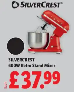 Lidl Silvercrest 600w retro stand mixer offer