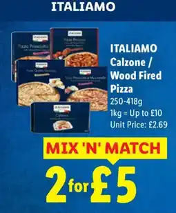 Lidl Italiamo calzone / wood fired pizza offer