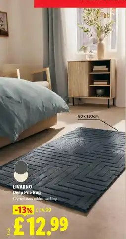 Lidl Livarno Deep Pile Rug offer