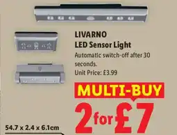 Lidl Livarno led sensor light offer