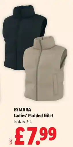 Lidl Esmara Ladies' Padded Gilet offer