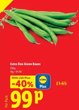 Lidl Extra Fine Green Beans offer