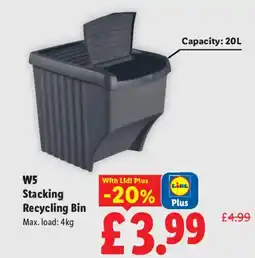 Lidl Stacking Recycling Bin offer
