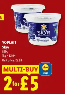 Lidl Yoplait skyr offer