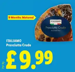 Lidl Italiamo prosciutto crudo offer