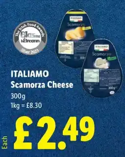Lidl Italiamo scamorza cheese offer