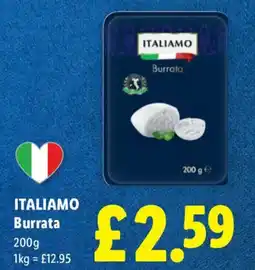 Lidl Italiamo burrata offer